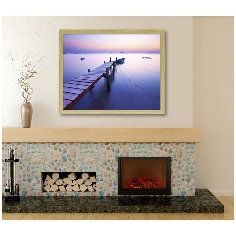 Glezna bēšā rāmī - Sunrise along the coast Home Trends DECO