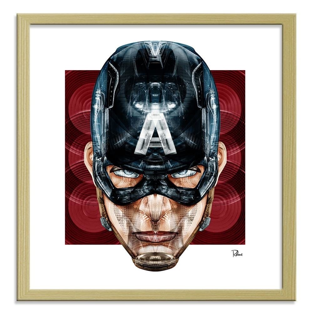 Glezna bēšā rāmī - Superhero America Home Trends DECO