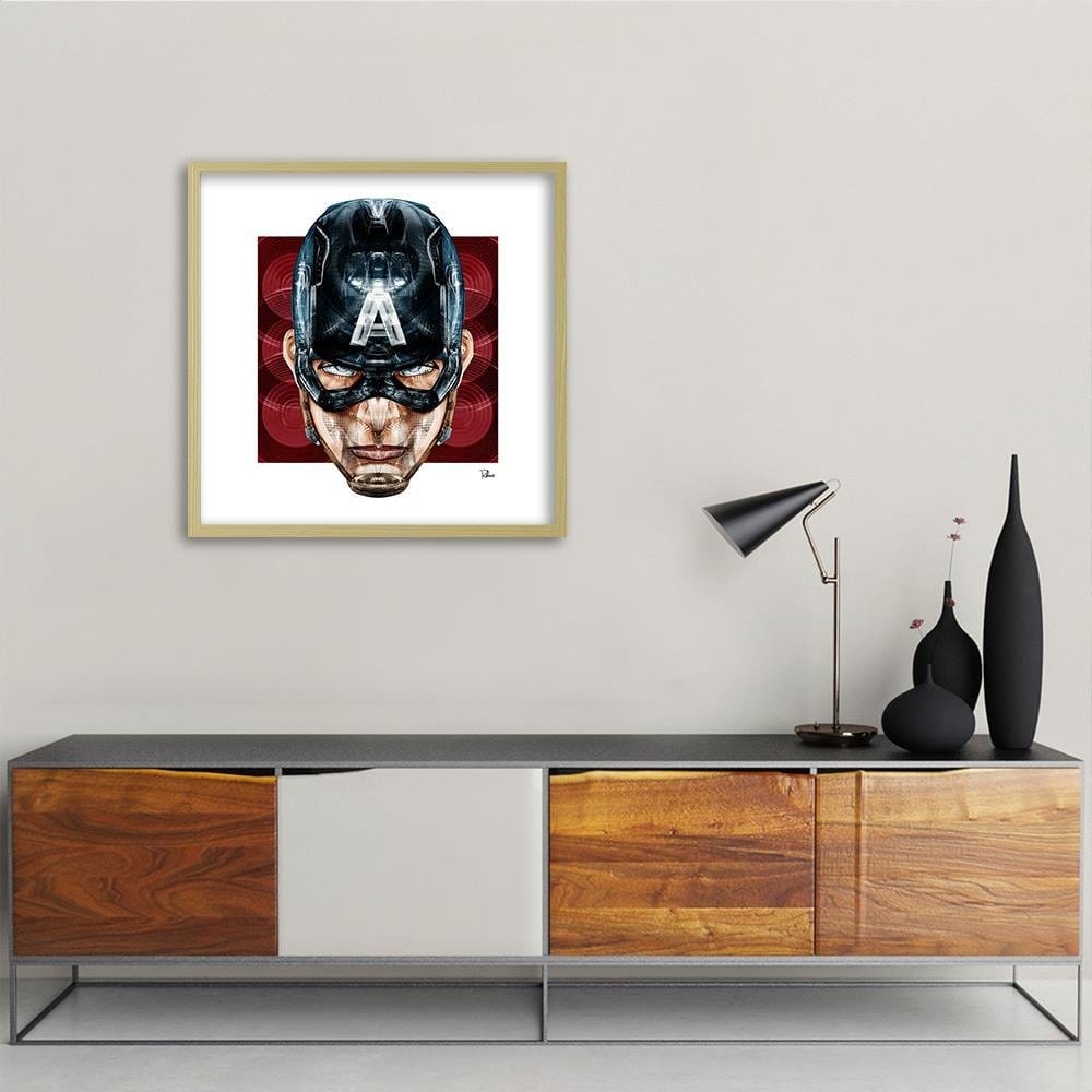 Glezna bēšā rāmī - Superhero America Home Trends DECO