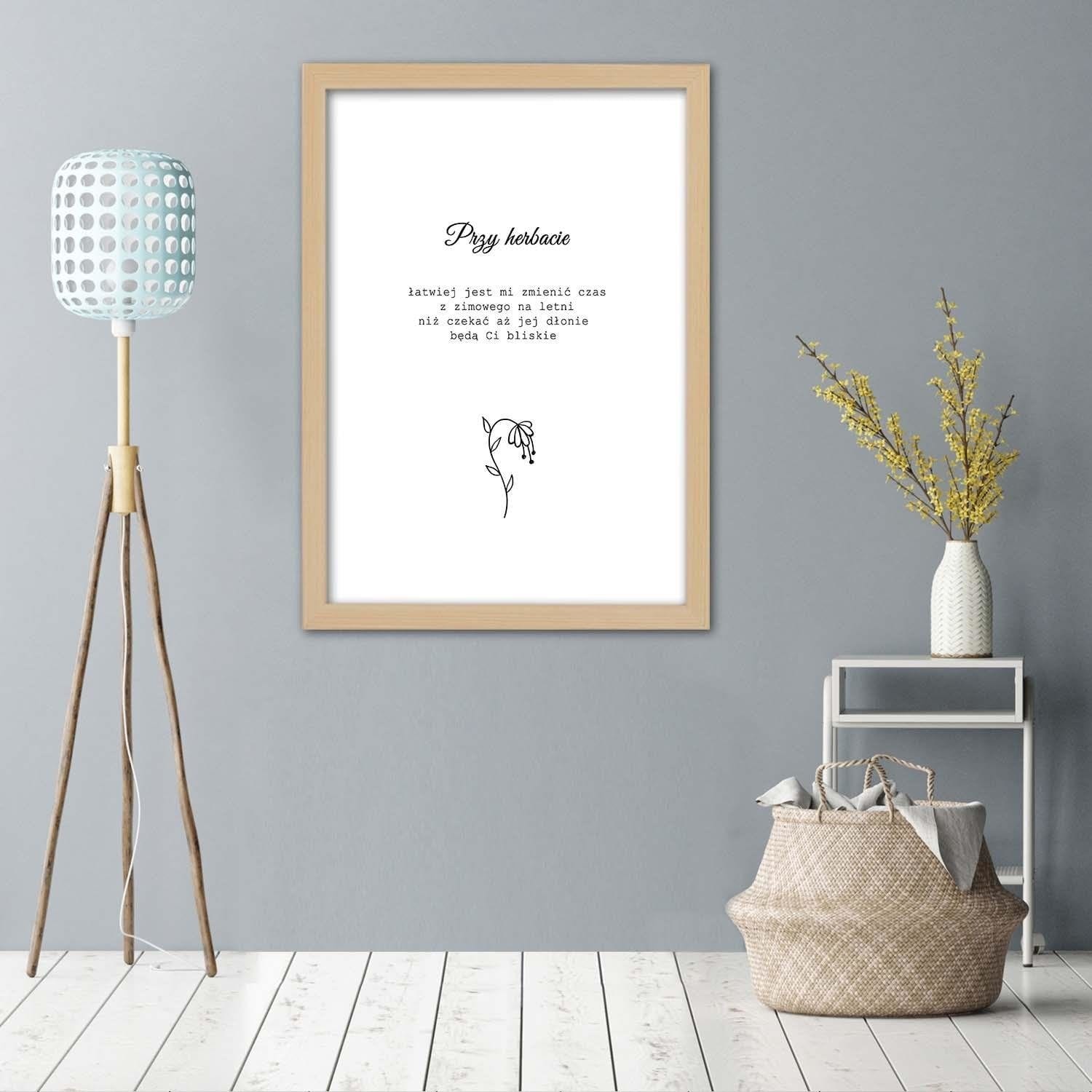 Glezna bēšā rāmī - Tea Home Trends DECO