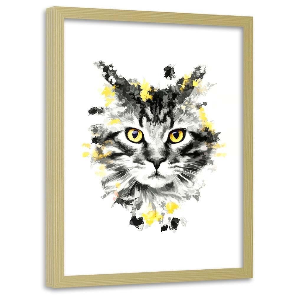 Glezna bēšā rāmī - The Cat Home Trends DECO