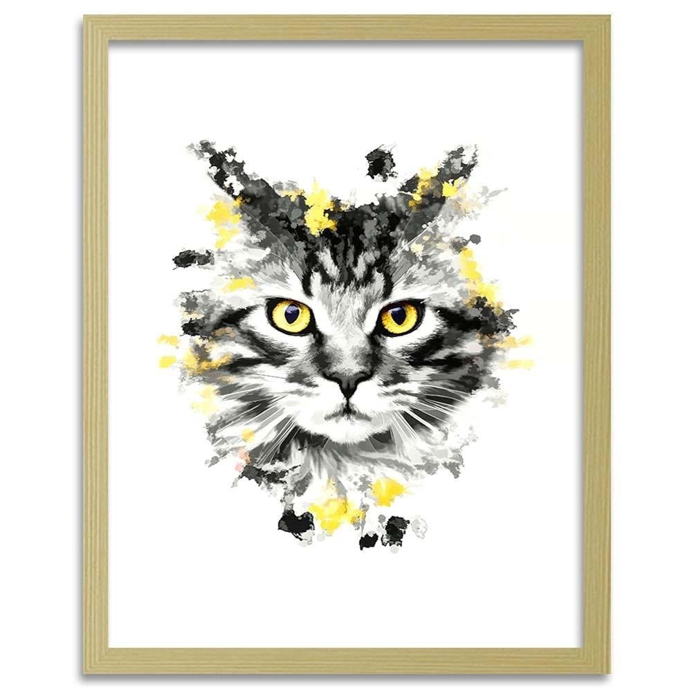 Glezna bēšā rāmī - The Cat Home Trends DECO