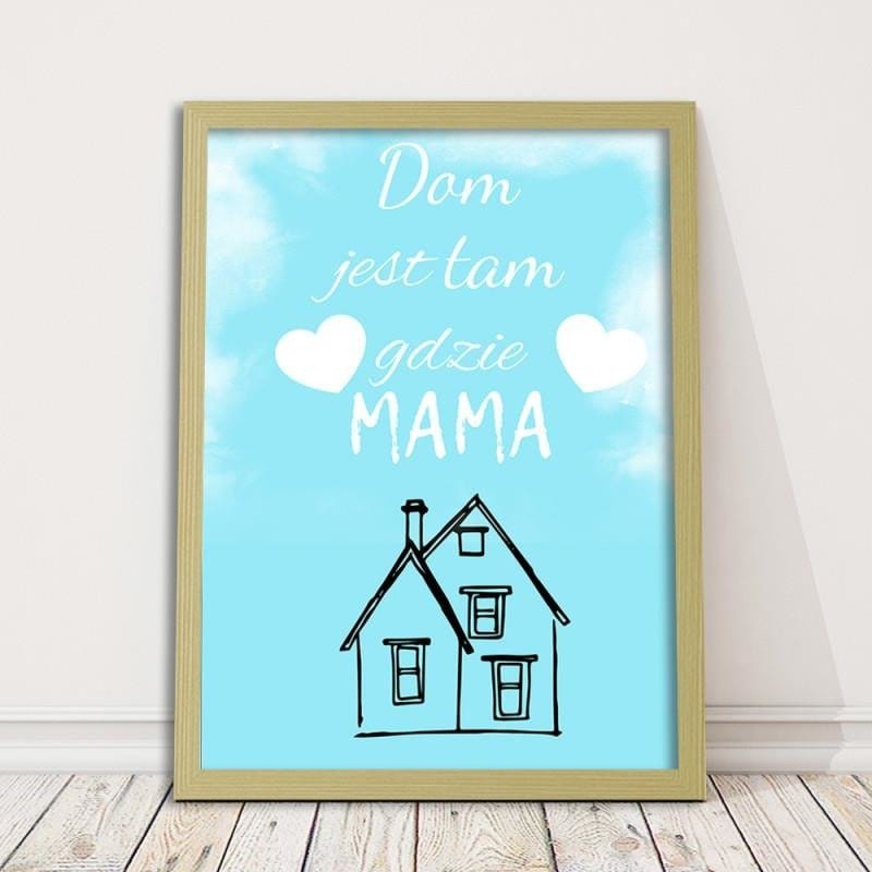 Glezna bēšā rāmī - The house is over there.  Home Trends DECO