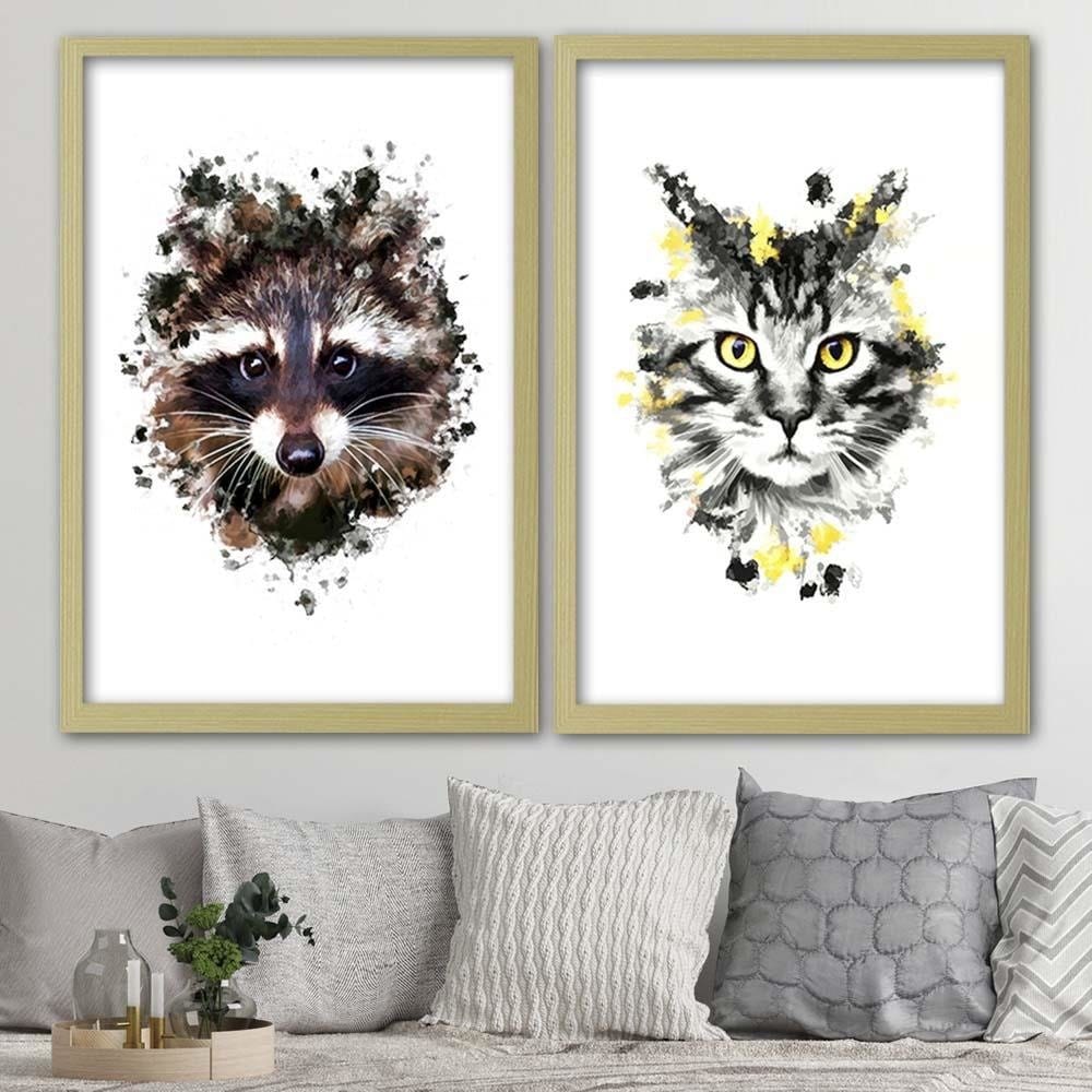 Glezna bēšā rāmī - The Raccoon Home Trends DECO