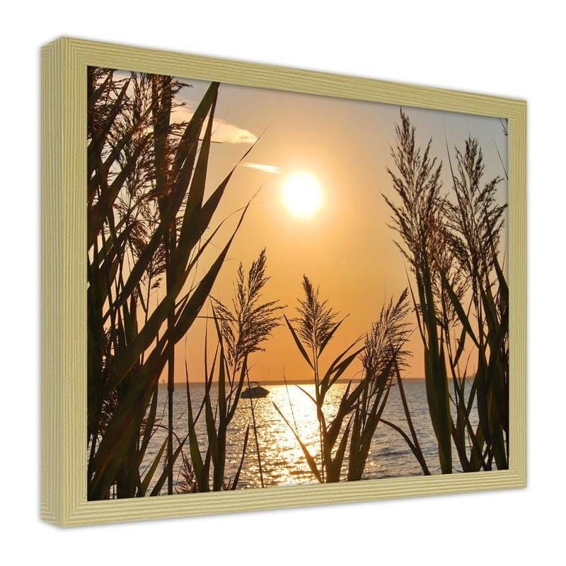 Glezna bēšā rāmī - The sunset at the lake Home Trends DECO