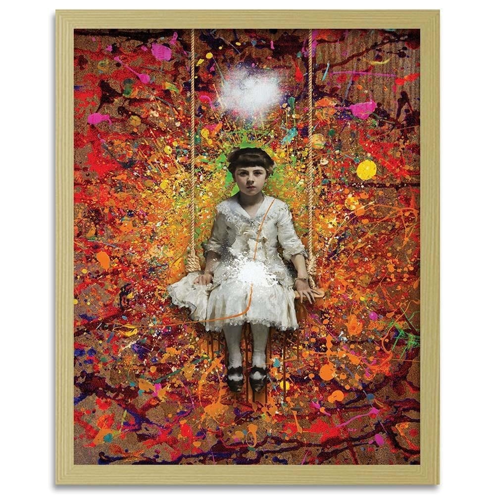 Glezna bēšā rāmī - The Swing Home Trends DECO
