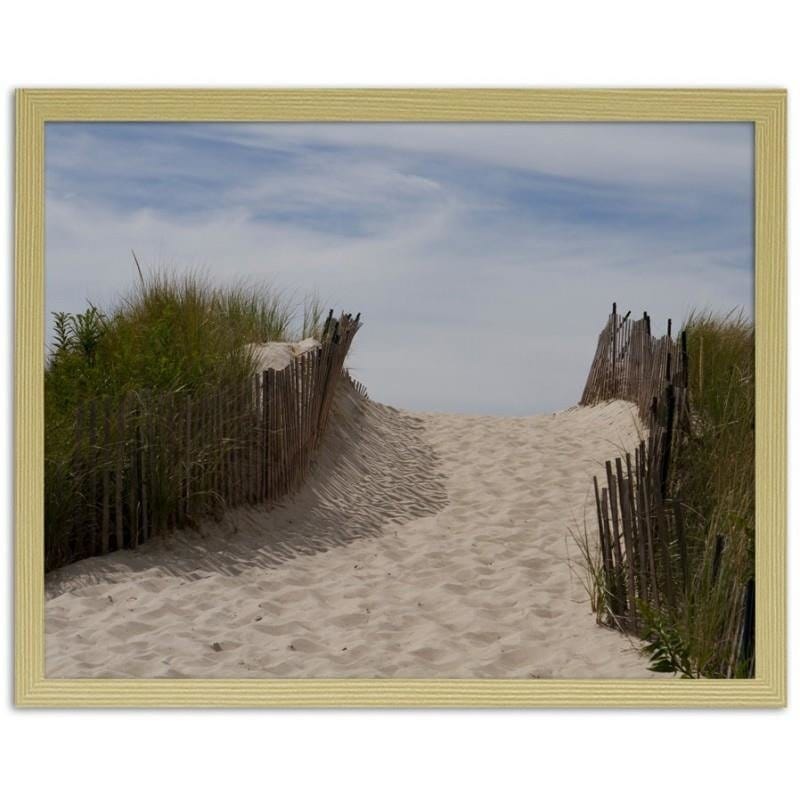 Glezna bēšā rāmī - Transition to sea 1 Home Trends DECO
