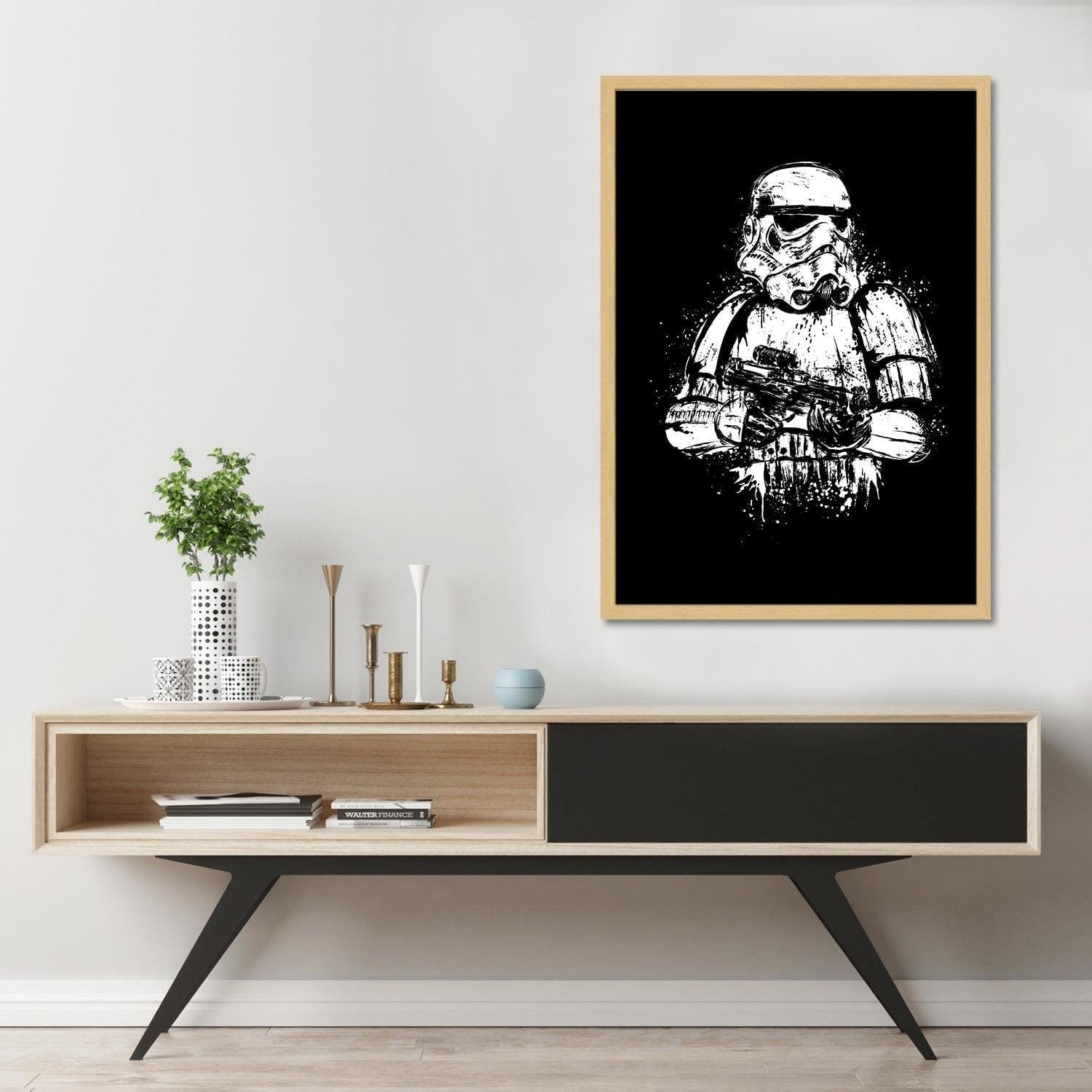 Glezna bēšā rāmī - Trooper Home Trends DECO