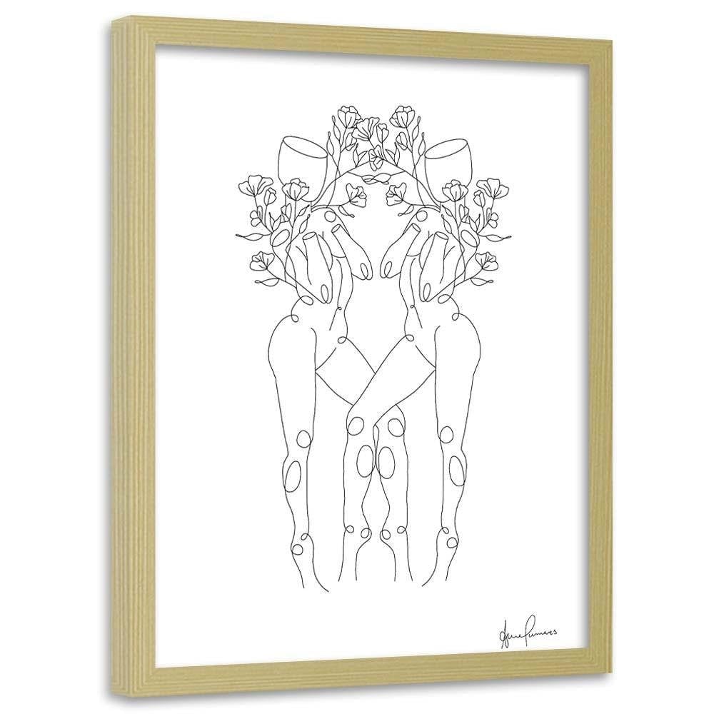 Glezna bēšā rāmī - Twins Home Trends DECO