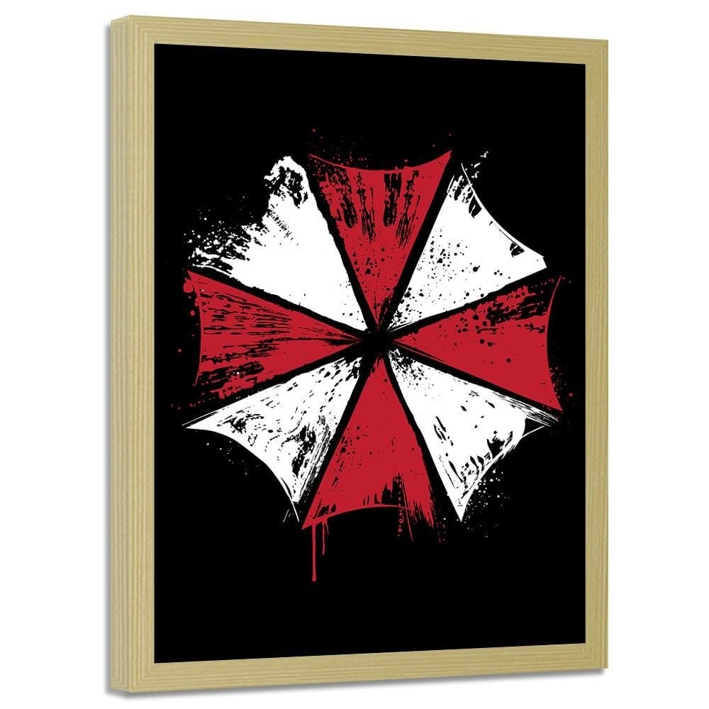 Glezna bēšā rāmī - Umbrella Corp Red Home Trends DECO