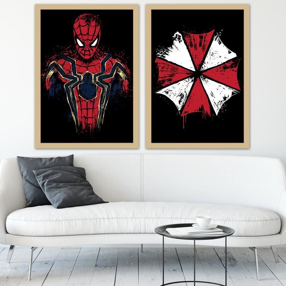 Glezna bēšā rāmī - Umbrella Corp Red Home Trends DECO