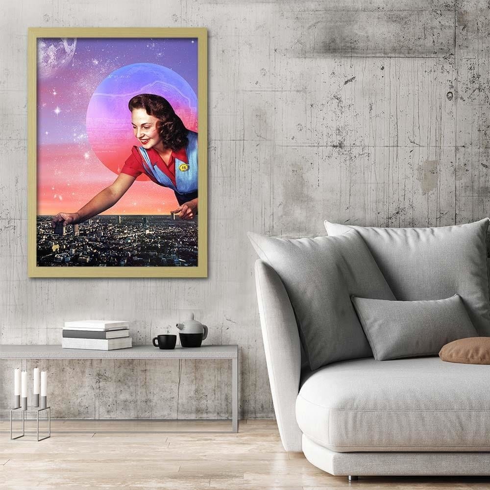 Glezna bēšā rāmī - Urban Puzzle Home Trends DECO