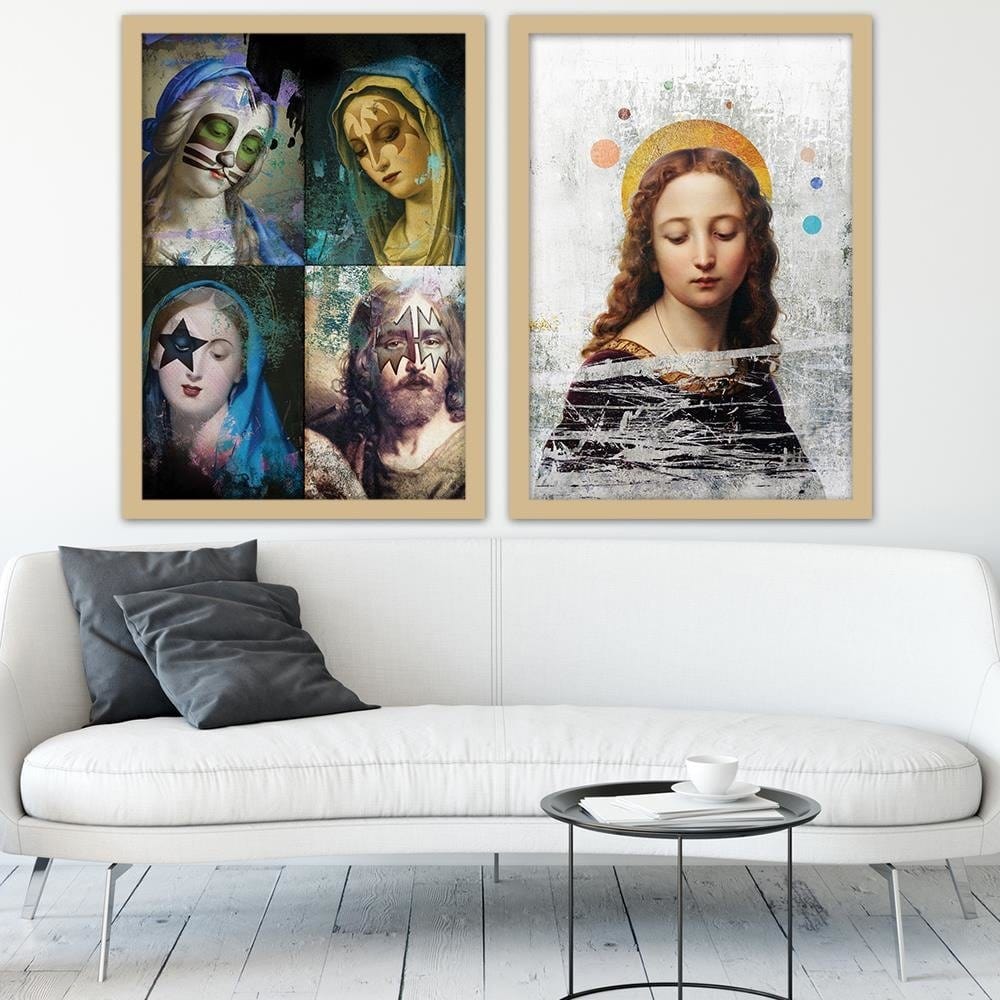 Glezna bēšā rāmī - Visual Art Home Trends DECO