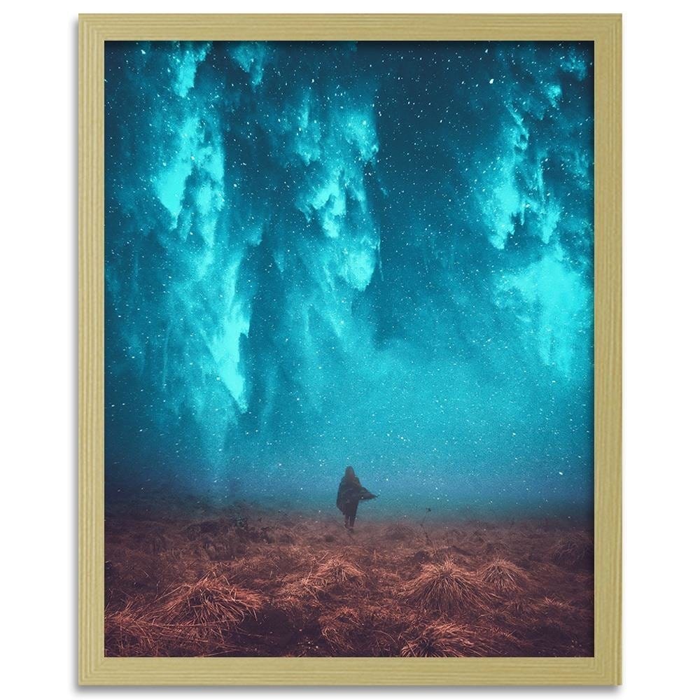Glezna bēšā rāmī - Walk At Night Home Trends DECO