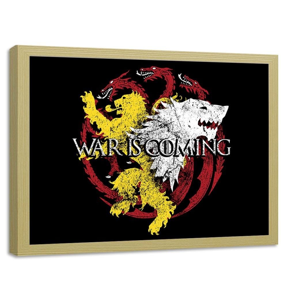 Glezna bēšā rāmī - War Is Coming Home Trends DECO