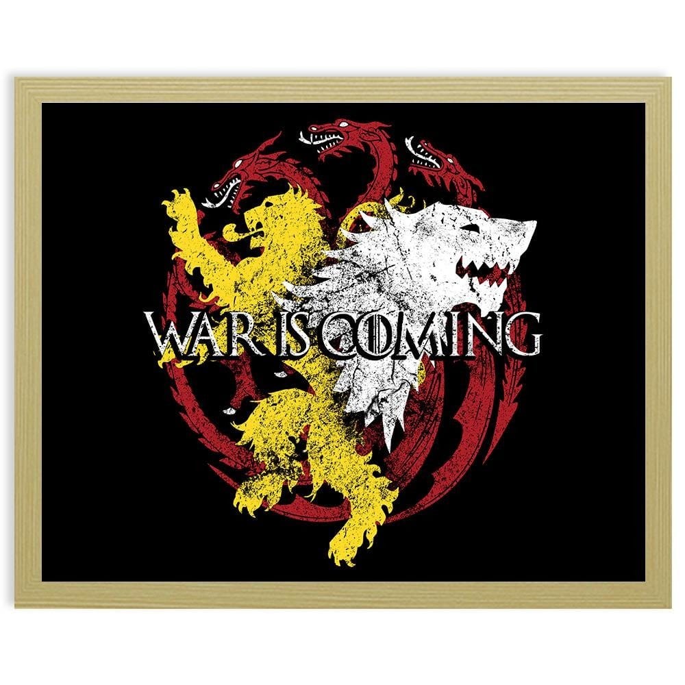 Glezna bēšā rāmī - War Is Coming Home Trends DECO