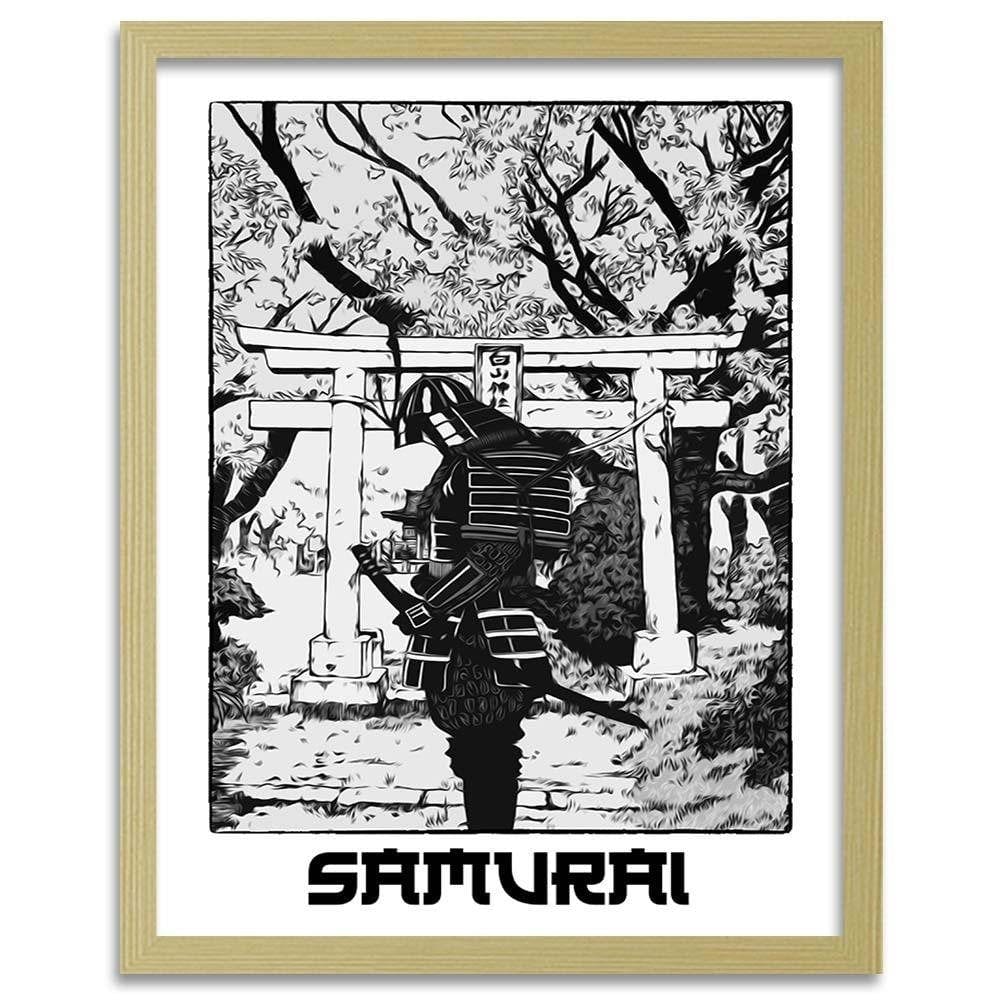 Glezna bēšā rāmī - White Samurai Home Trends DECO