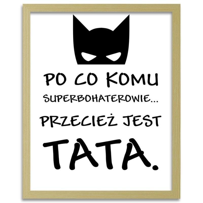 Glezna bēšā rāmī - Why would anyone want superheroes Home Trends DECO