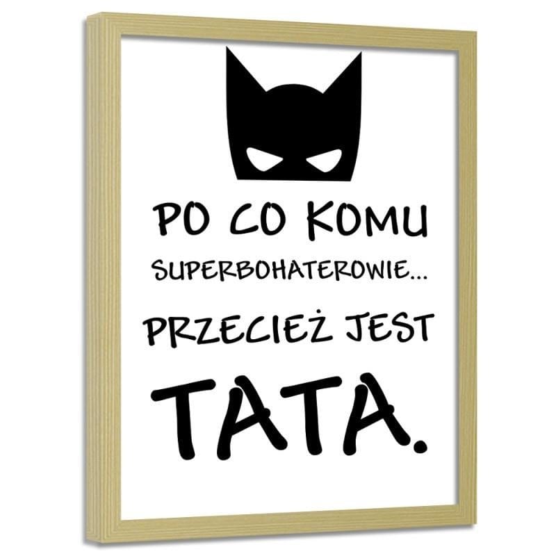 Glezna bēšā rāmī - Why would anyone want superheroes Home Trends DECO