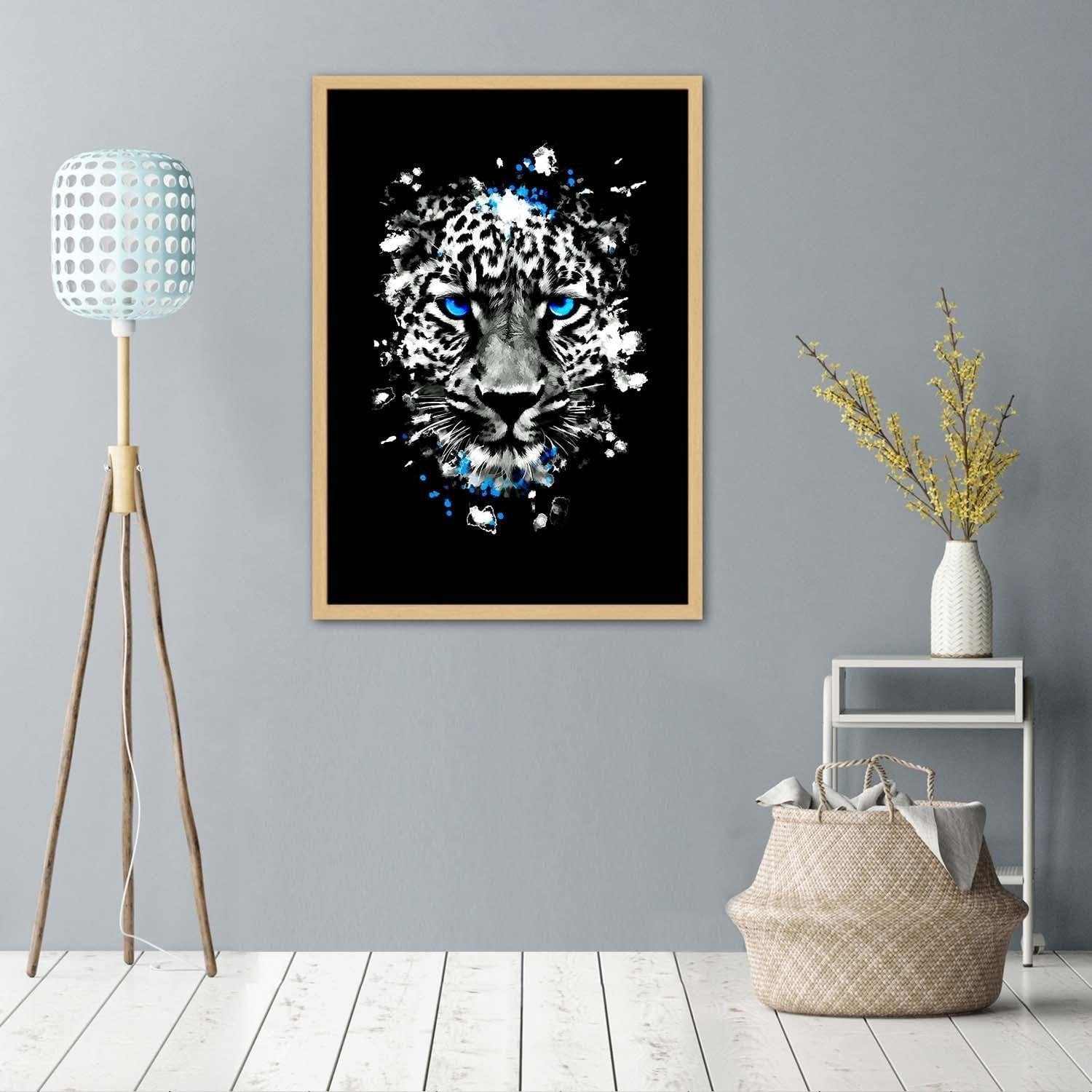 Glezna bēšā rāmī - Wild Leopard Home Trends DECO