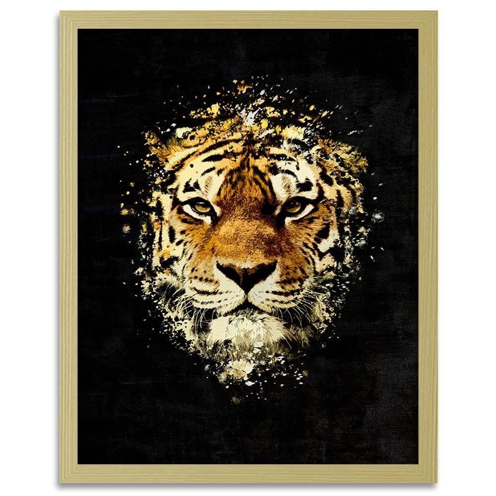 Glezna bēšā rāmī - Wild Tiger Home Trends DECO