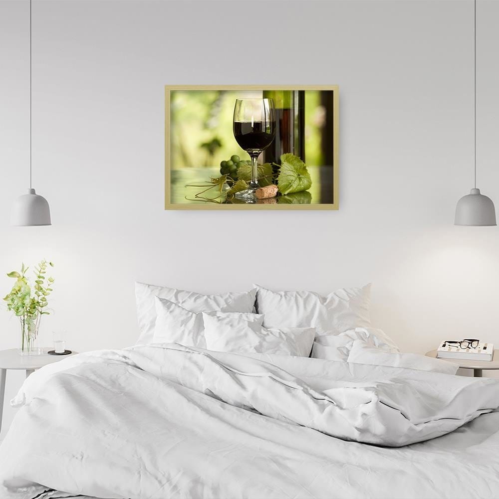 Glezna bēšā rāmī - Wine And Herbs Home Trends DECO