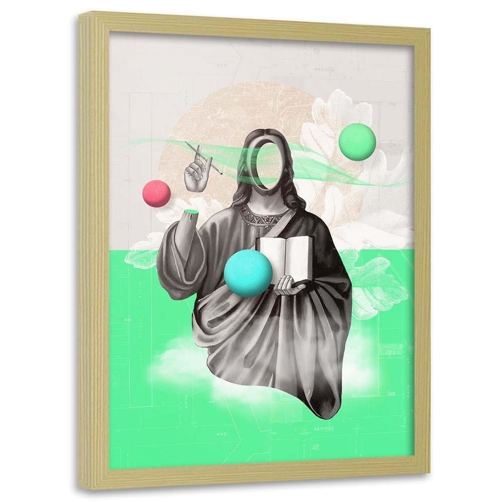 Glezna bēšā rāmī - With No Face Home Trends DECO