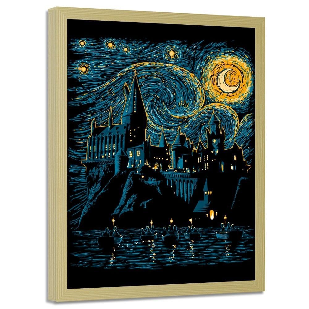 Glezna bēšā rāmī - Wizard School Home Trends DECO