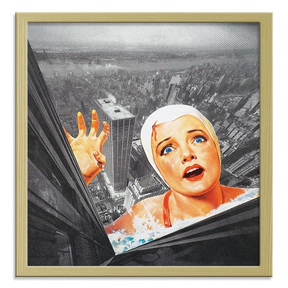 Glezna bēšā rāmī - Woman In Bonnet Home Trends DECO