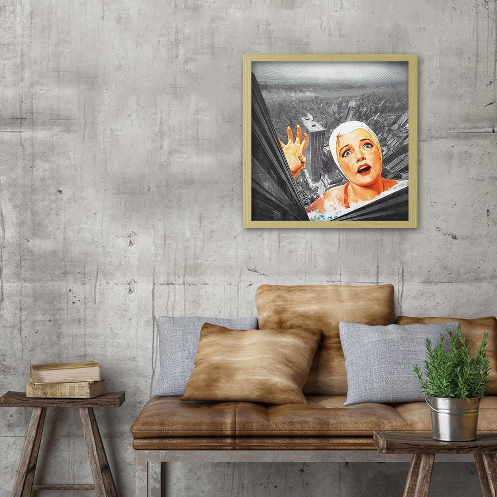 Glezna bēšā rāmī - Woman In Bonnet Home Trends DECO