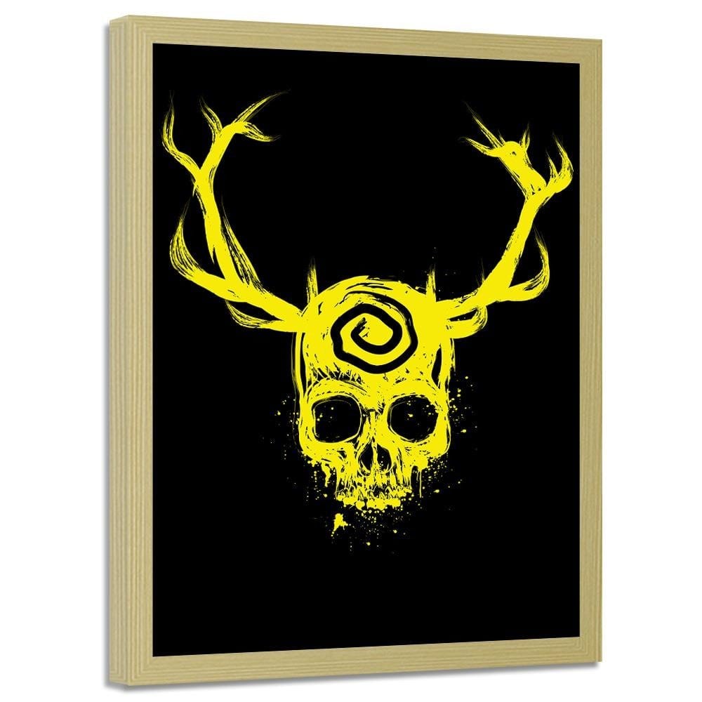 Glezna bēšā rāmī - Yellow King Yellow Home Trends DECO