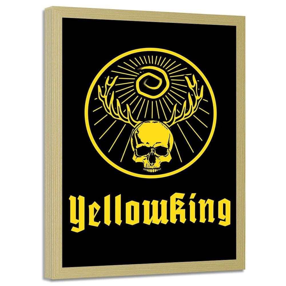 Glezna bēšā rāmī - Yellow King Yellow Home Trends DECO