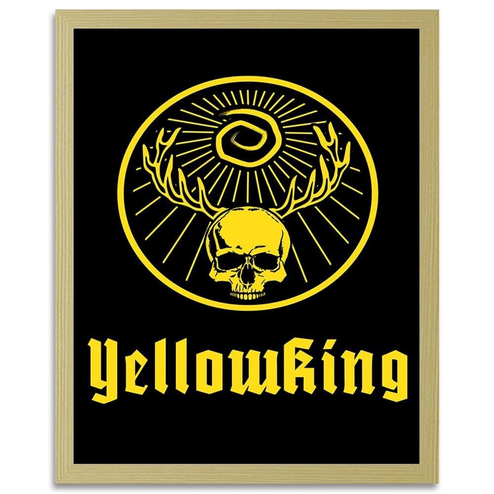 Glezna bēšā rāmī - Yellow King Yellow Home Trends DECO