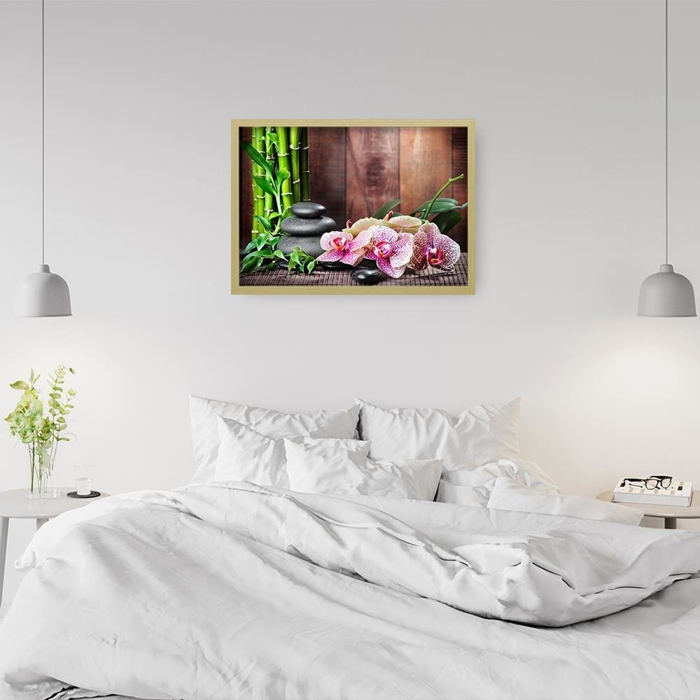 Glezna bēšā rāmī - Zen Motif Home Trends DECO