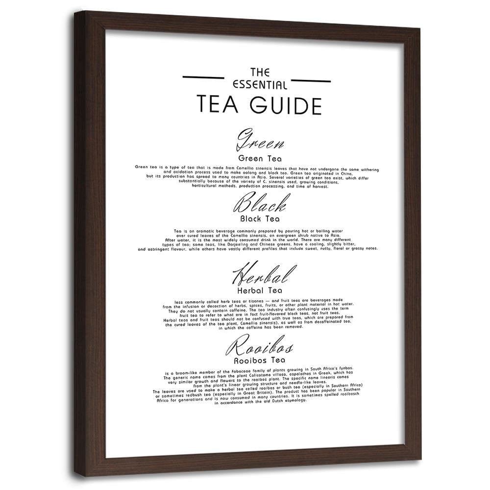 Glezna brūnā rāmī - A Guide To Tea Home Trends DECO