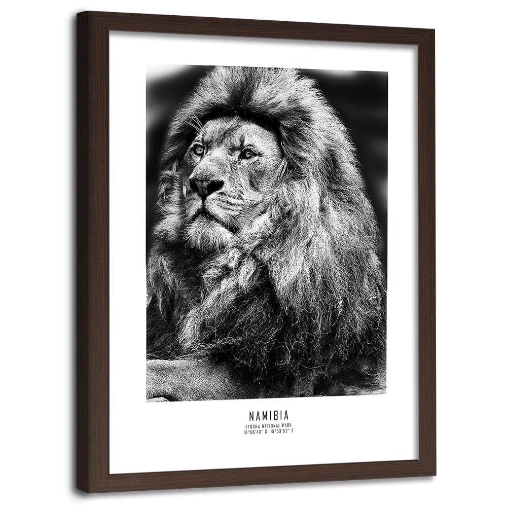 Glezna brūnā rāmī - A Symbol Of Africa Home Trends DECO