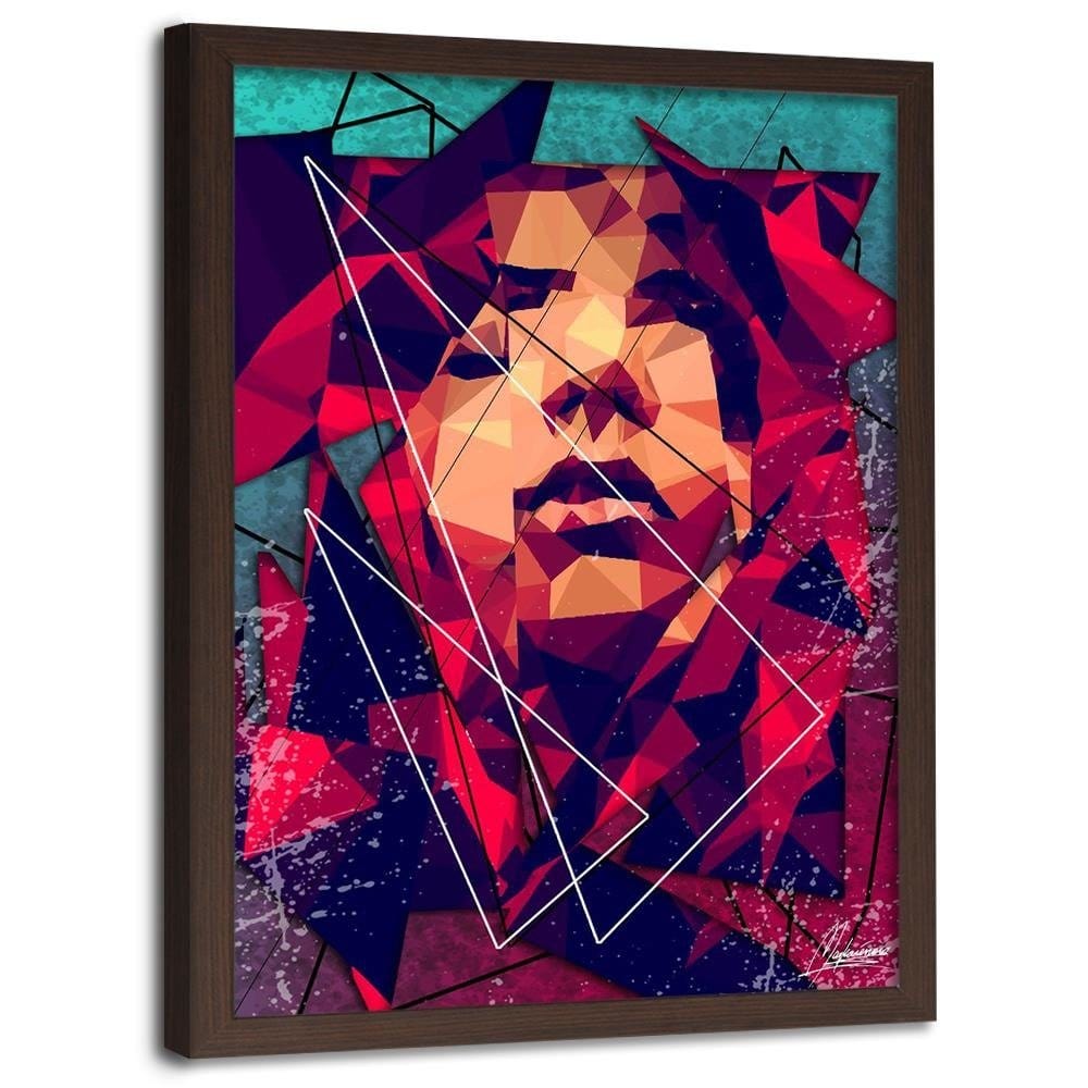 Glezna brūnā rāmī - A Woman's Face Home Trends DECO