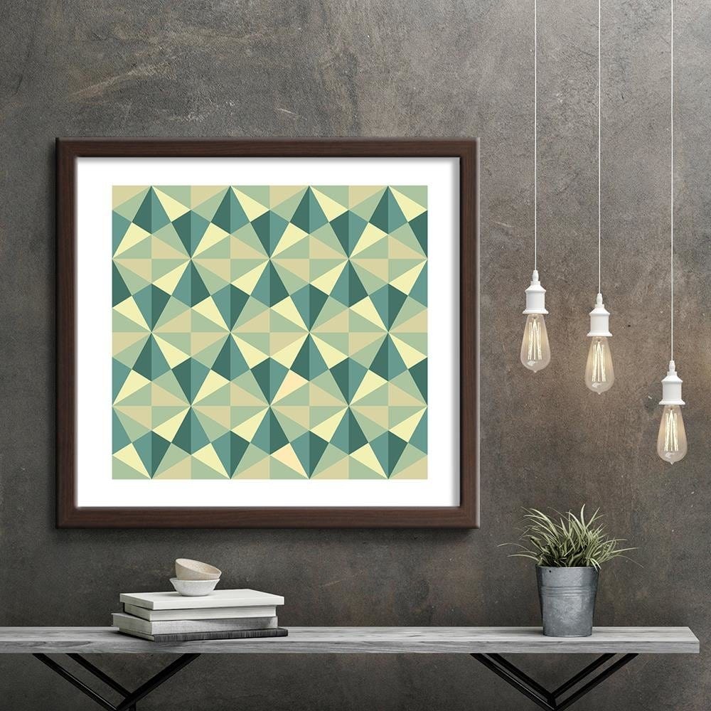 Glezna brūnā rāmī - Abstract Forms 1 Home Trends DECO