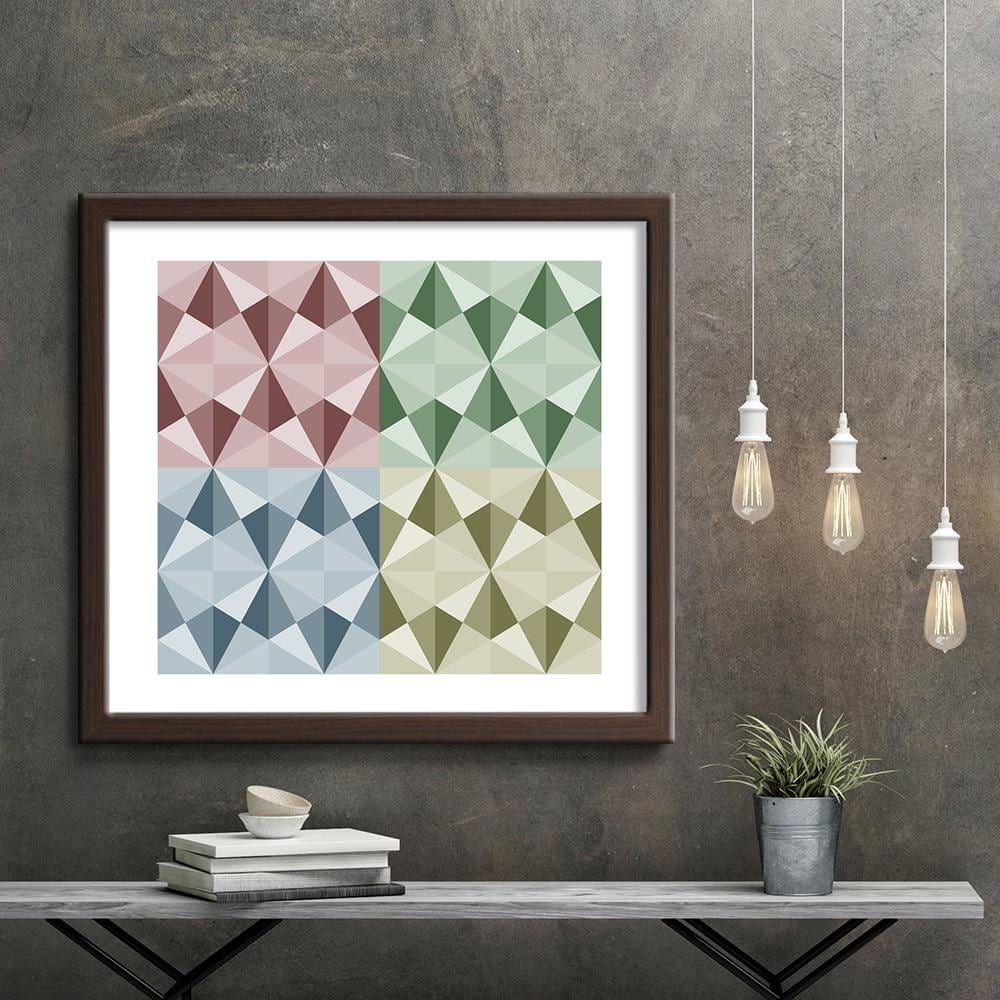 Glezna brūnā rāmī - Abstract Forms 2 Home Trends DECO