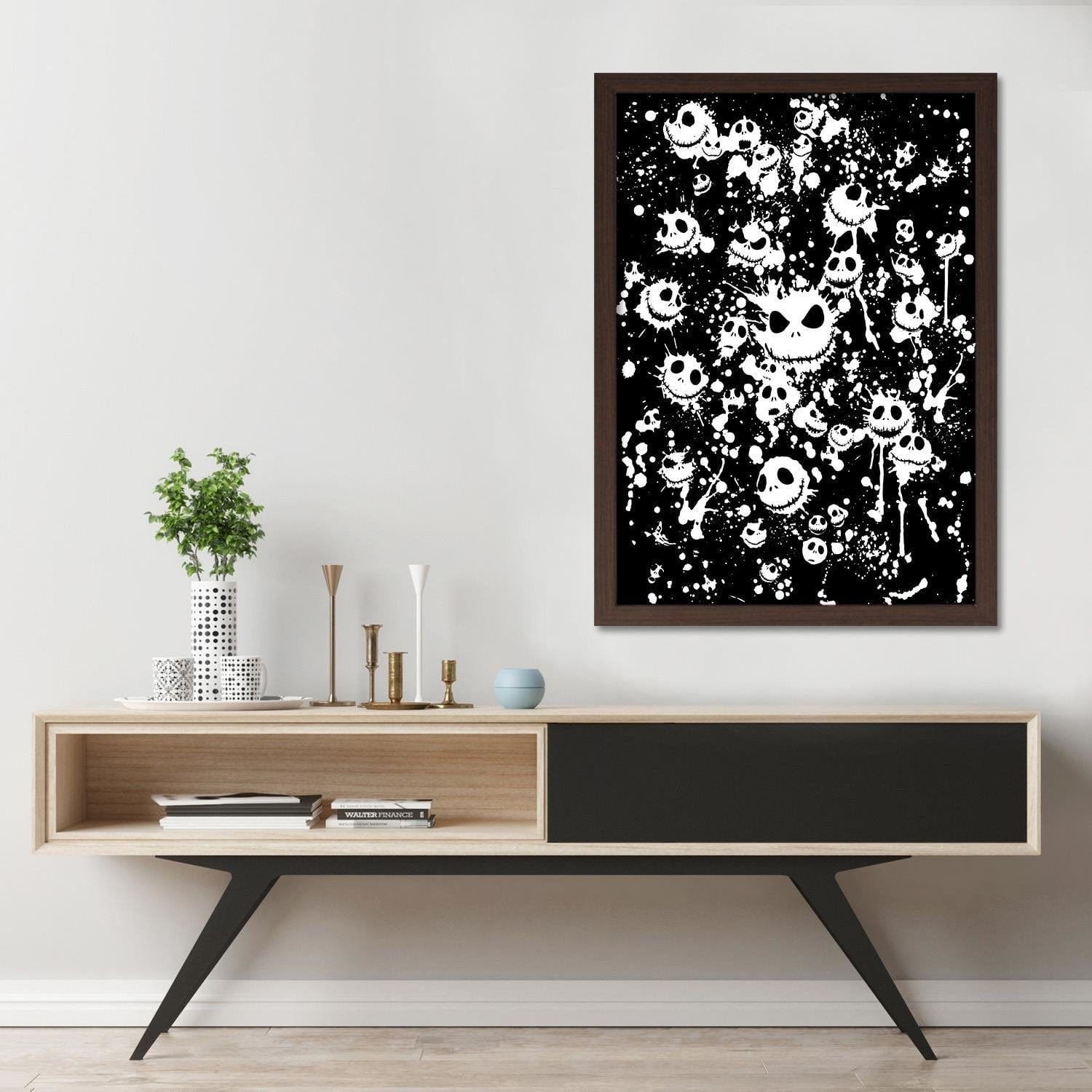 Glezna brūnā rāmī - Abstract Home Trends DECO