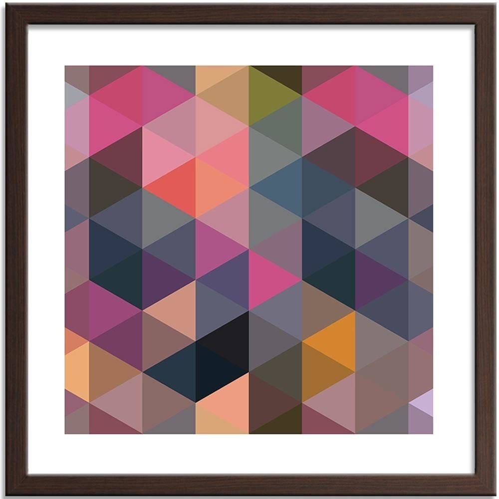 Glezna brūnā rāmī - Abstract Pattern 1 Home Trends DECO