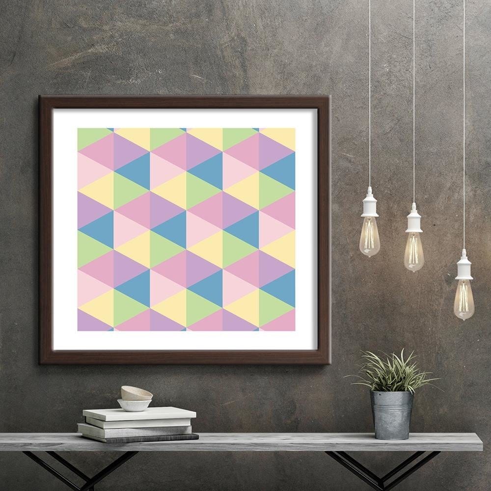 Glezna brūnā rāmī - Abstract Pattern 5 Home Trends DECO