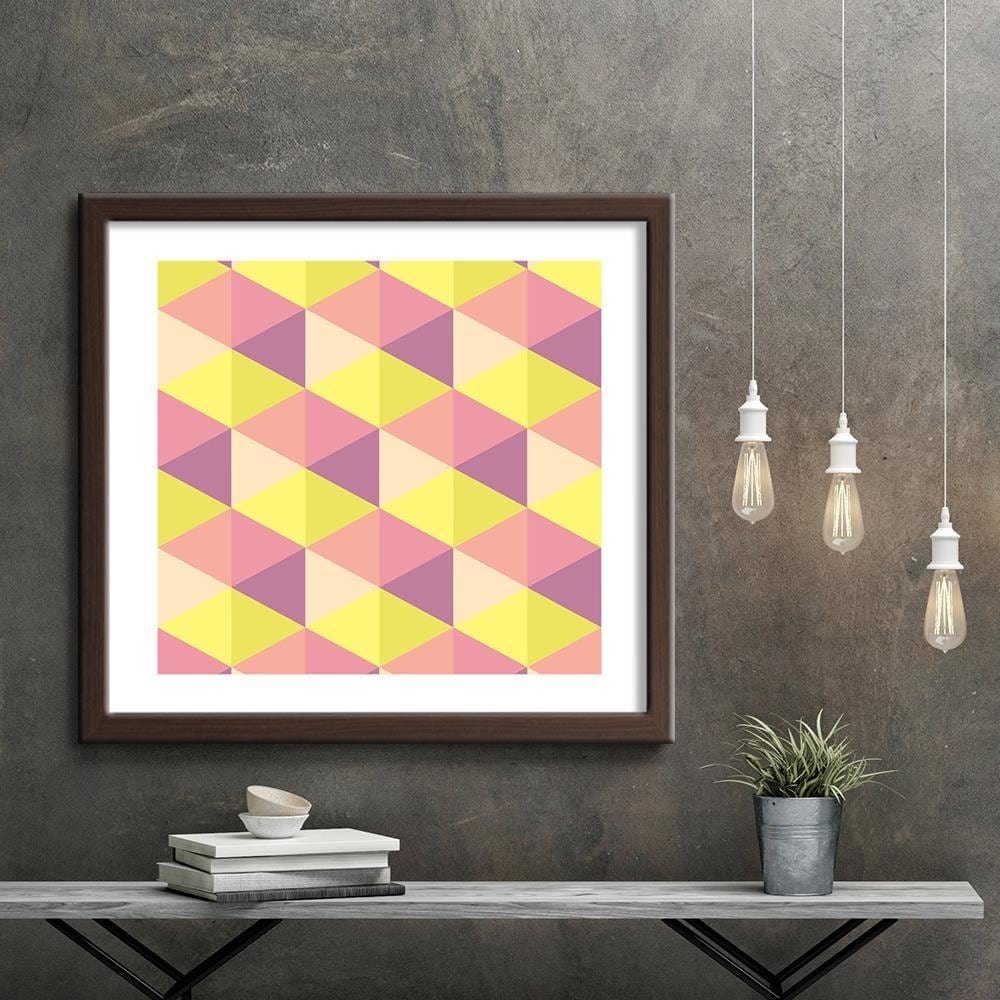 Glezna brūnā rāmī - Abstract Pattern 6 Home Trends DECO