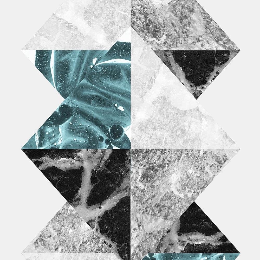 Glezna brūnā rāmī - Abstract Squares Home Trends DECO