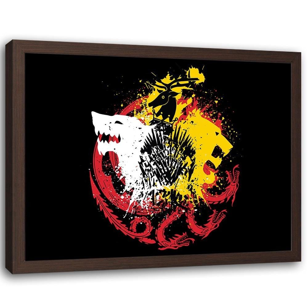 Glezna brūnā rāmī - Abstraction Home Trends DECO
