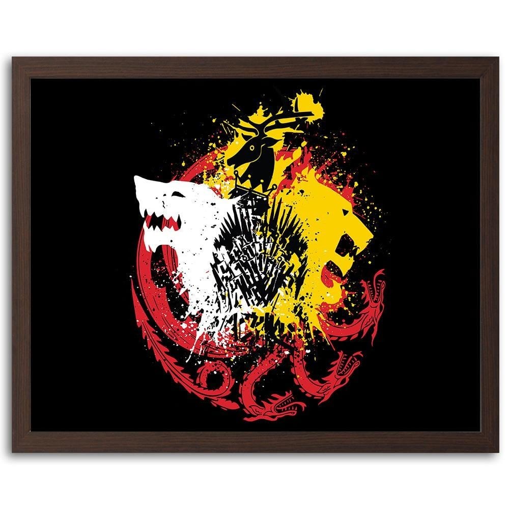 Glezna brūnā rāmī - Abstraction Home Trends DECO