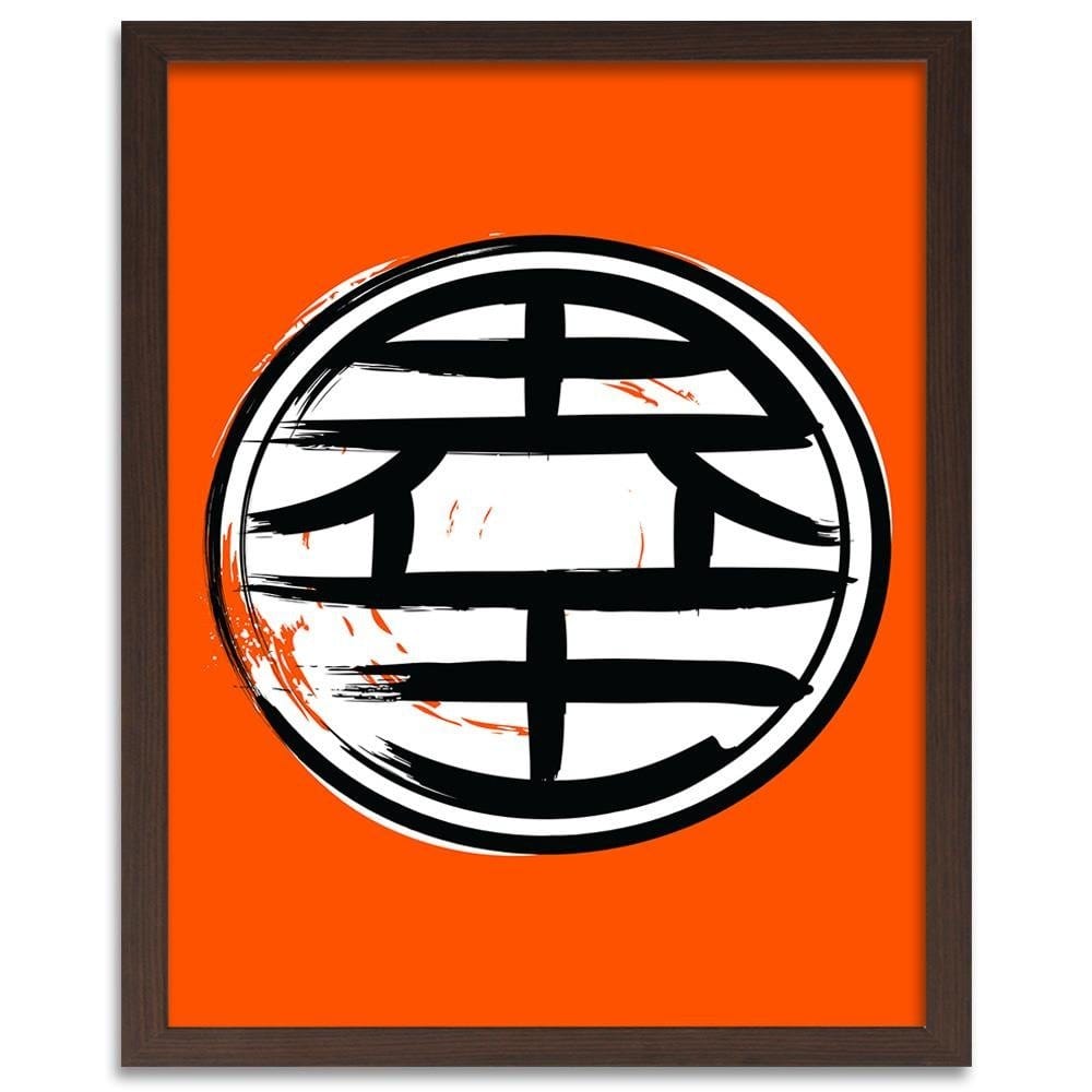 Glezna brūnā rāmī - Abstraction Orange Home Trends DECO