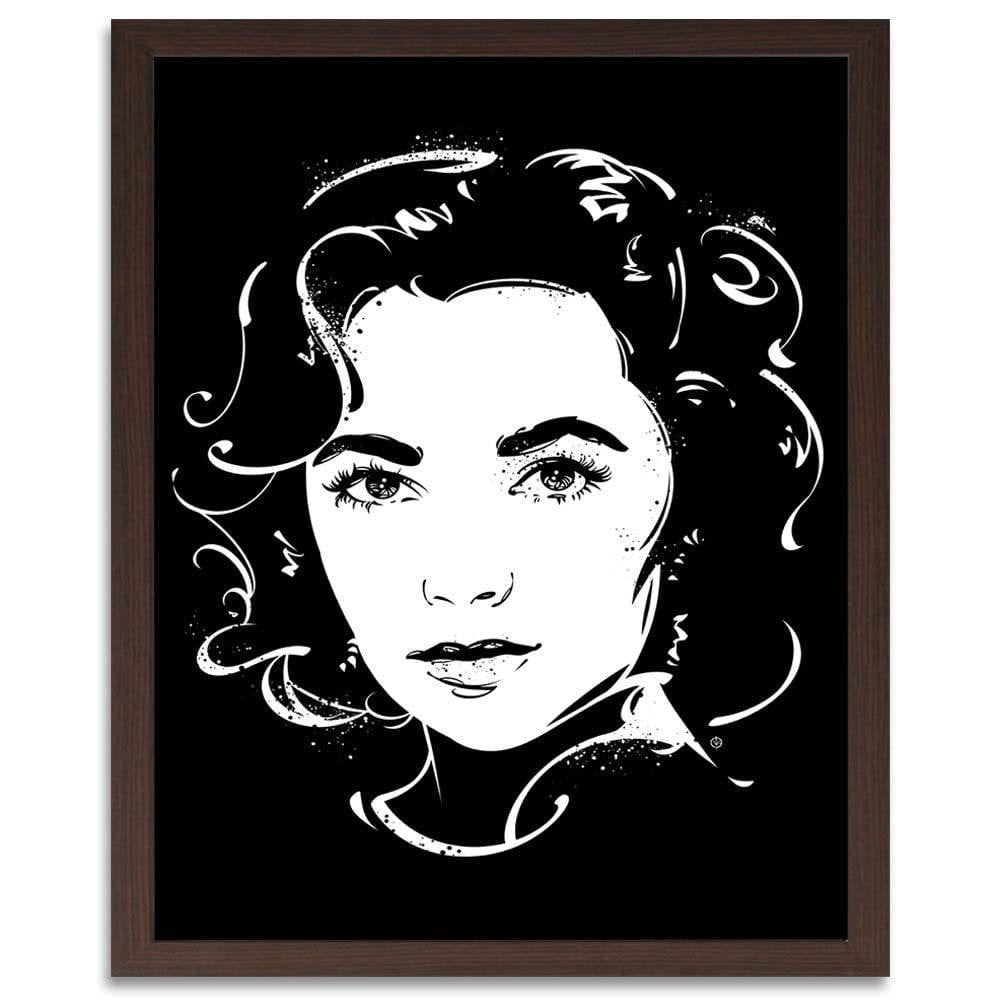 Glezna brūnā rāmī - Actress Image Black And White Home Trends DECO