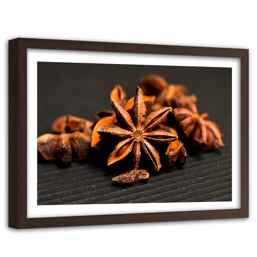 Glezna brūnā rāmī - Anise Decorative Home Trends DECO