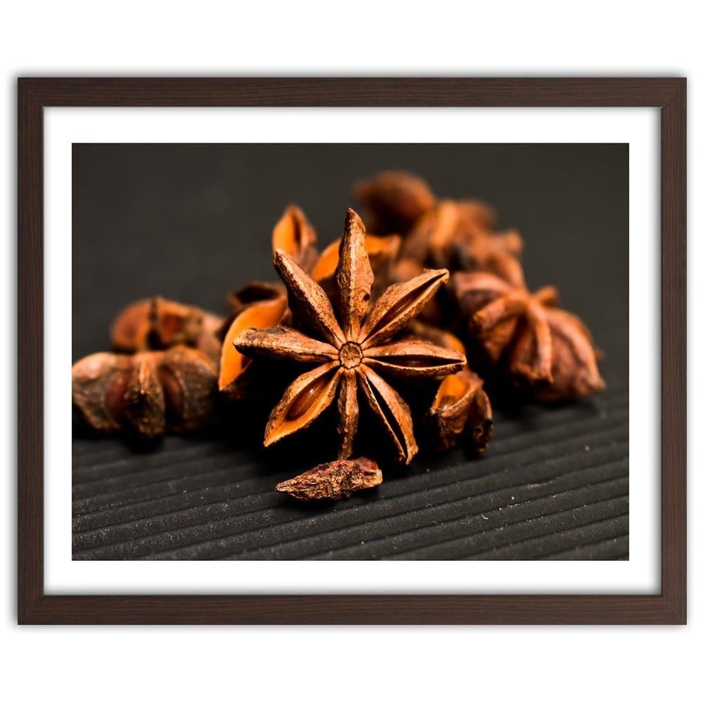 Glezna brūnā rāmī - Anise Decorative Home Trends DECO